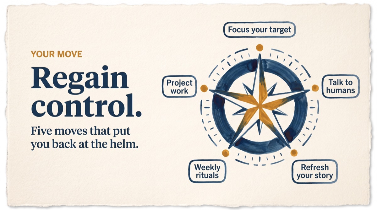 Regain control: five moves that put you back at the helm